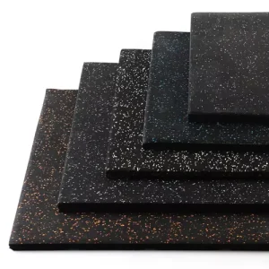Custom EPDM Rubber Tile Mats for Gym Flooring Moulded & Cut in Shandong for Indoor and Outdoor Gym Playgrounds