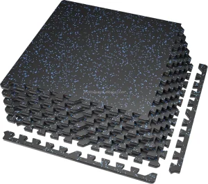 Custom Eco-Friendly Rubber Gym Flooring Mat, Shock-Absorbing, Non-Slip, Thick Rubber Tile