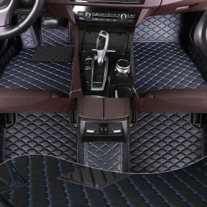 Custom Full Set All Weather Leather Car Floor Mats Non Slip Floor Liners
