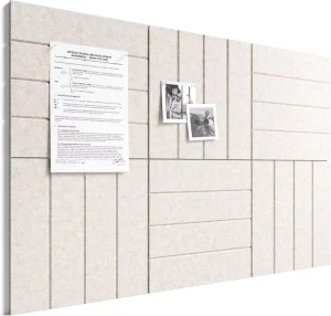 Custom Groove Felt Acoustic Wall Panels Eco Pin Display Board Sound Reduction Home Wall Decoration