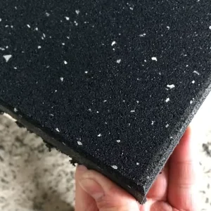 Custom Gym Granule Rubber Mat Flooring and Rubber Floor Tiles 10mm to 50mm Thick Anti-Slip Design