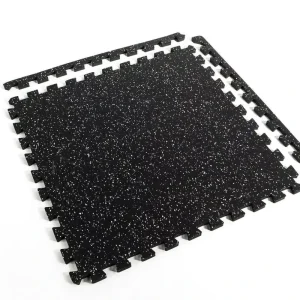 Custom Gym Rubber Flooring Puzzle Mat 500x500mm 3-12mm Interlocking Heavy-Duty Floor Tile for Training