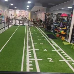 Custom High-Density Green PE Artificial Grass Carpet Flooring for Gym Fitness Sled Tracks