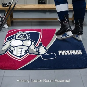 Custom Hockey Dressing Mat Non-Slip Floor Mat Absorbent Doormat for Locker Room Entry Use