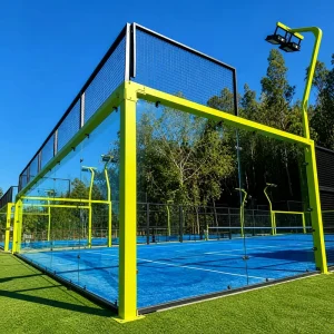 Custom Indoor Outdoor Padel Court Artificial Grass Tempered Glass Galvanized Steel Structure ITF Certified
