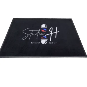 Custom Irregular Shape Nylon Doormat Non Slip Rubber Backing Entrance Mat for Home Door