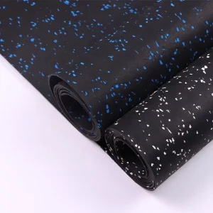Custom Length Gym Rubber Floor Roll 5mm 6mm EPDM Indoor Flooring Sports Mat
