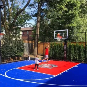 Custom Line Plastic Backyard Basketball Court Tiles High Quality PP Interlocking Assembly Floor
