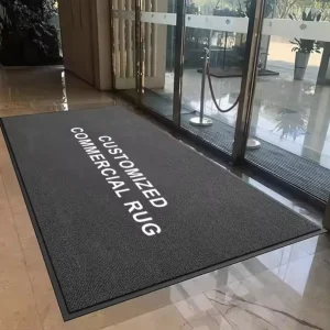 Custom Logo Entrance Washable Nylon Car Floor Mat Modern Design Pet Friendly Stain Resistant Non-Slip Rubber Backing for Office