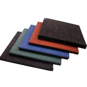 Custom Logo Fitness Sports Flooring Anti-Slip Rubber Gym Floor Mat