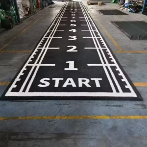 Custom Logo Gym Artificial Grass Turf Synthetic Sports Flooring Carpet