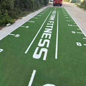 Custom Logo Gym Sled Flooring Gym Lawn Sled Track Sports Artificial Grass