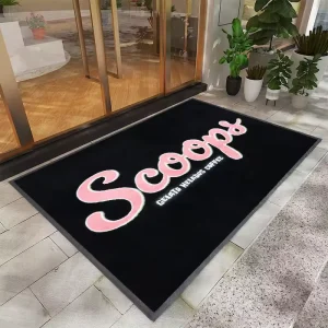 Custom Logo Large Outdoor Mats Carpet Doormat Logo Printed Foot Mats Logo Rugs for Business Low Price Door Mat