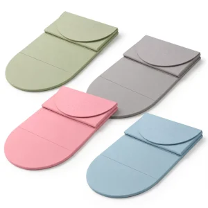 Custom Logo Oval Foldable Yoga Mat 6-Fold Portable Non Slip Lightweight Soft Travel Exercise Mat for Home Gym Workout Pilates
