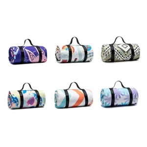 Custom Logo PE Cotton Multi-layer Waterproof Camping Blanket Thickened Picnic Mat Travel Hiking