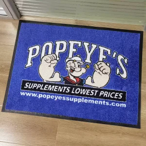 Custom Logo PVC Rubber TPR Nylon Welcome Doormat Digital Printed Floor Door Mat