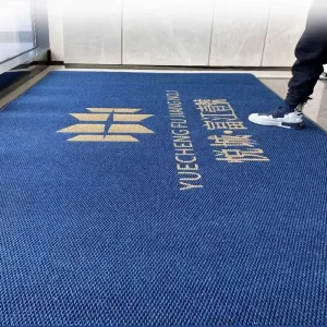 Custom Logo Pineapple Pattern PVC Floor Mat Non-Slip Commercial Sales Office Entrance Carpet Modern Home Use Welcome Mat