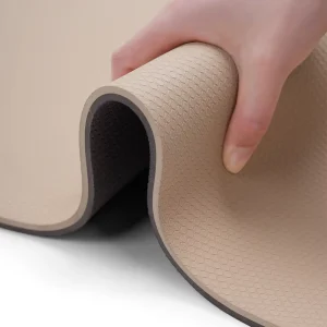 Custom Logo Print TPE Yoga and Pilates Gym Mat, Double-Layer, 183×61 cm, 1.5-5 mm