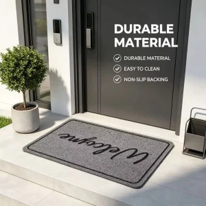 Custom Logo Printed Novelty Puzzle Washable Adhesive-Protective Wrinkle-Resistant PVC Thin Rectangle Floor Mat Home Hotel