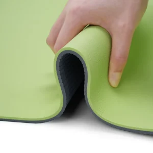 Custom Logo Printed TPE Eco Friendly Dual Layer Foldable Waterproof Fitness Yoga Mat