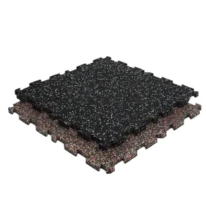 Custom Logo Rubber Gym Floor Mat Tiles for Weight Lifting and CrossFit Exercise
