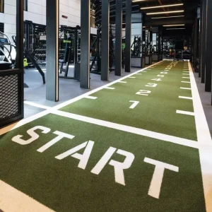 Custom Logo Synthetic Turf Carpet Gym Sports Flooring