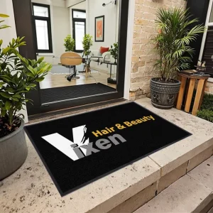 Custom Logo Washable Nylon Printed Salon Floor Mat for Home or Hotel Outdoor Use with Rubber Backing