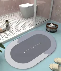 Custom Modern Water Absorption Non Slip Bath Mats Bathroom Rug Bath Mat