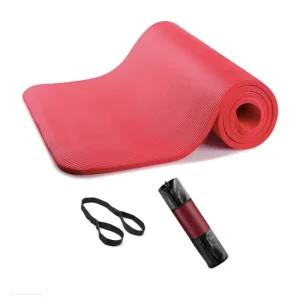 Custom Non-Slip 8mm 10mm 12mm 15mm 20mm 1 Inch Thick Exercise NBR Yoga Mat with Carry Strap and Carry Bag