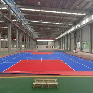 Custom Oem Interlocking Basketball Court Tiles Professional Training Ground Excellent Rebound Wear Proof Material