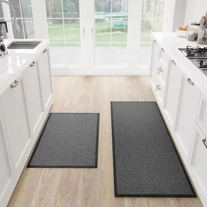 Custom Oil-Absorbent Anti-Fatigue Cushioned Washable Non-Slip Rubber Chenille Kitchen Runner Rug