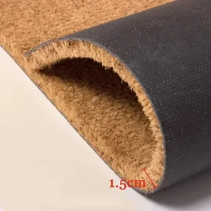Custom Order Natural Genuine Coconut Tree Husk Fiber Anti Slip PVC Backing Outdoor Doormat Entryway Mat