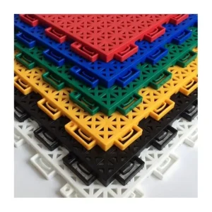 Custom Outdoor Basketball Sports Court Tiles 13mm Thick Chinese Design Style Vinyl Flooring Interlock PP Plastic Floor Tiles
