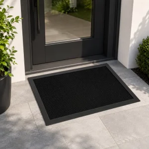 Custom Outdoor Heavy Duty Non Slip Waterproof Durable Easy Clean Weather Resistant Rubber Floor Door Mat