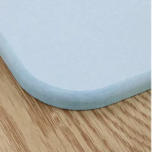 Custom Pattern Diatomaceous Earth Eco-Friendly UV Printed Bathroom Mat Quick Drying Easy Clean Non-Slip Stone Shower Mats for