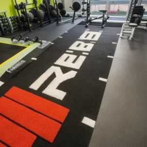 Custom Pattern Gym Flooring 25mm 16mm Soft Backyard Sports Floor Mat for Personal Training