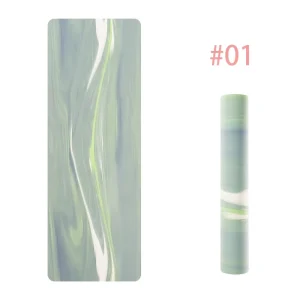 Custom Pilates Yoga Mat PU Natural Rubber 5mm Thick for Pilates Studio