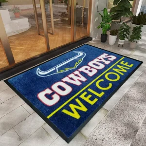 Custom Polyester Rubber Door Mat Waterproof Indoor Outdoor Personalized Welcome