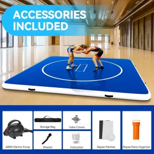 Custom Portable Waterproof Inflatable Wrestling Mat for Taekwondo Training Drop-Stitch Floor Mat