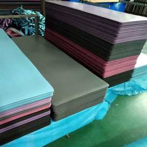 Custom Print Sublimation Anti-Slip Natural Rubber Foam Fabric Surface Yoga Mat Raw Material Roll