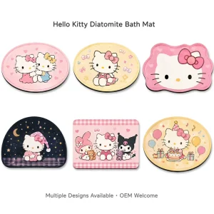 Custom Printed Anime Design Quick-Dry Non-Slip Soft Diatomite Bathroom Rug