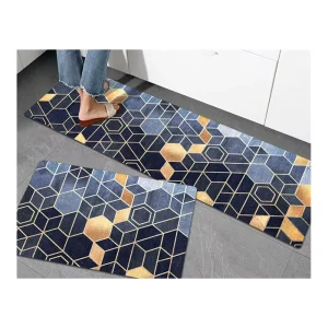 Custom Printed Anti Fatigue Kitchen Mat Waterproof Kitchen Rugs Sets
