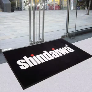 Custom Printed Cut Pile Nylon Washable Logo Mat OEM for Outdoor Hotel Use Customizable Size & Color