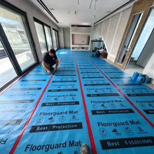 Custom Printed Eco-Friendly Waterproof Construction Floor Protection Mat
