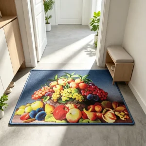 Custom Printed Flat Loop Door Mat Non Slip Bound Edge Entrance Doormat Washable Floor Mat for Indoor Outdoor
