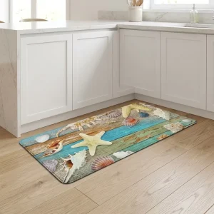 Custom Printed Kitchen and Office Floor Mat, PVC Foam, Waterproof, Non-Skid, Cushioned