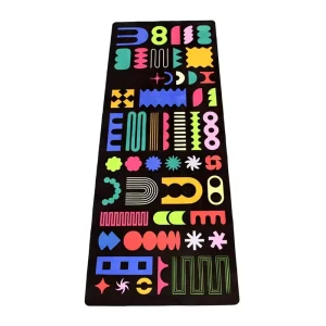 Custom Printed Natural Rubber Anti-slip Exercise Fitness Mat Pilates Eco Friendly Suede Yoga Mat