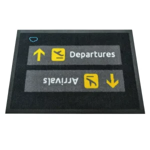 Custom Printed Outdoor or Indoor Non-Slip Rubber Logo Floor Mat for Airports