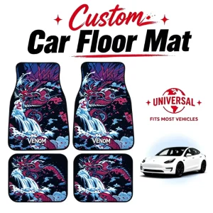 Custom Printed Universal Car Floor Mats Auto Car Carpet Mat for Automobile Interior Supply