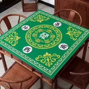 Custom Printing Anti Slip Lilac Preppy Mahjong Cover Pad Board Game Playing Noise Reduction Table Cover Mute Mahjong Mat